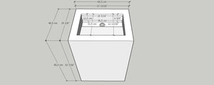 Handmade Nero Picasso Marble Pedestal Sink: Custom Bathroom Vanity (NS-155)