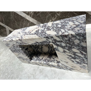 HANDCRAFTED CUSTOM CALACATTA VIOLA MARBLE SINK (NS-082)