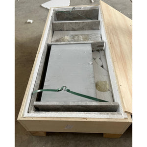 HANDCRAFTED CUSTOM TUNDRA GREY MARBLE SINK (NS-073)