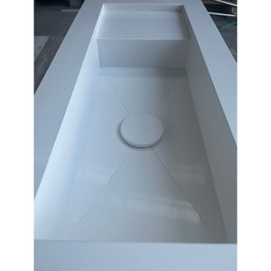 HANDCRAFTED WHITE QUARTZ SINK (QU-052)