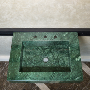 HANDCRAFTED VERDE GUATEMALA CUSTOM MARBLE SINK (NS-079)