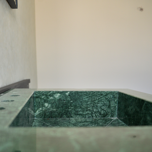 HANDCRAFTED VERDE GUATEMALA CUSTOM MARBLE SINK (NS-079)