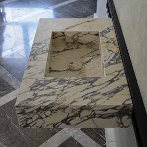 HANDCRAFTED MATERIA CORCHIA GOLD ENGINEERED PORCELAIN SINK (ES-050)