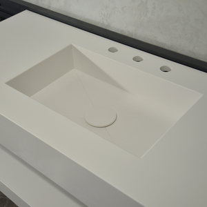 HANDCRAFTED CUSTOM QUARTZ SINK WITH SHIELF (QU-116)