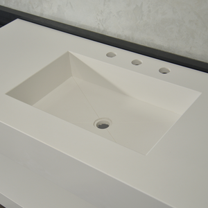 HANDCRAFTED CUSTOM QUARTZ SINK WITH SHIELF (QU-116)
