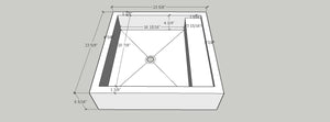 Handmade Infinity Chianca Di Ostuni Porcelain Sink: Marble Look, Custom Bathroom Vanity (ES-048)