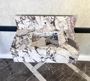 HANDCRAFTED CALACATTA VIOLA MARBLE SINK (NS-095)