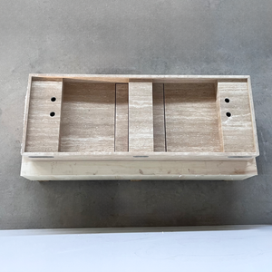 HANDCRAFTED CUSTOM TRAVERTINE SINK (TR-111)