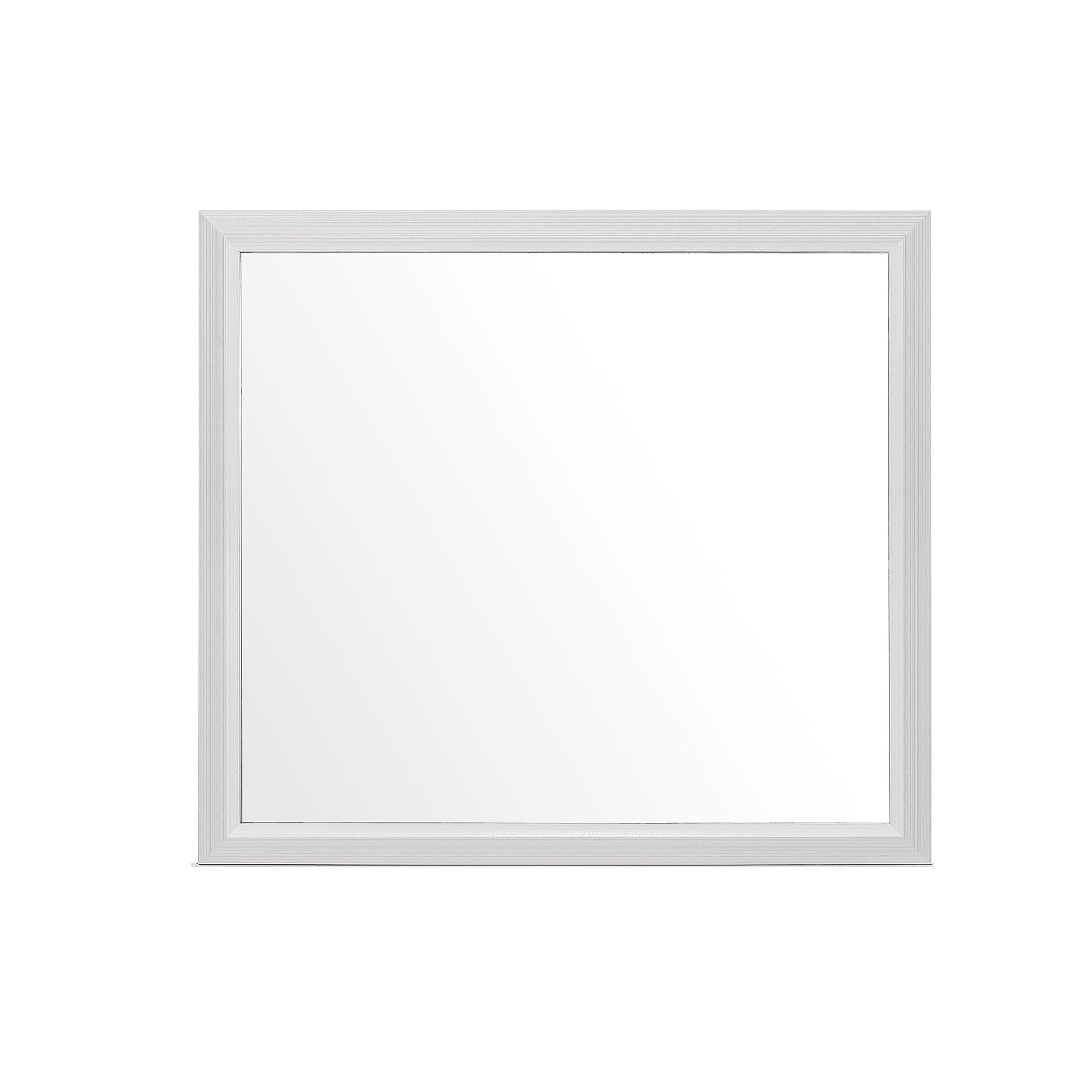 Mirage Mirror with Wood Trim - Dark Gray or White