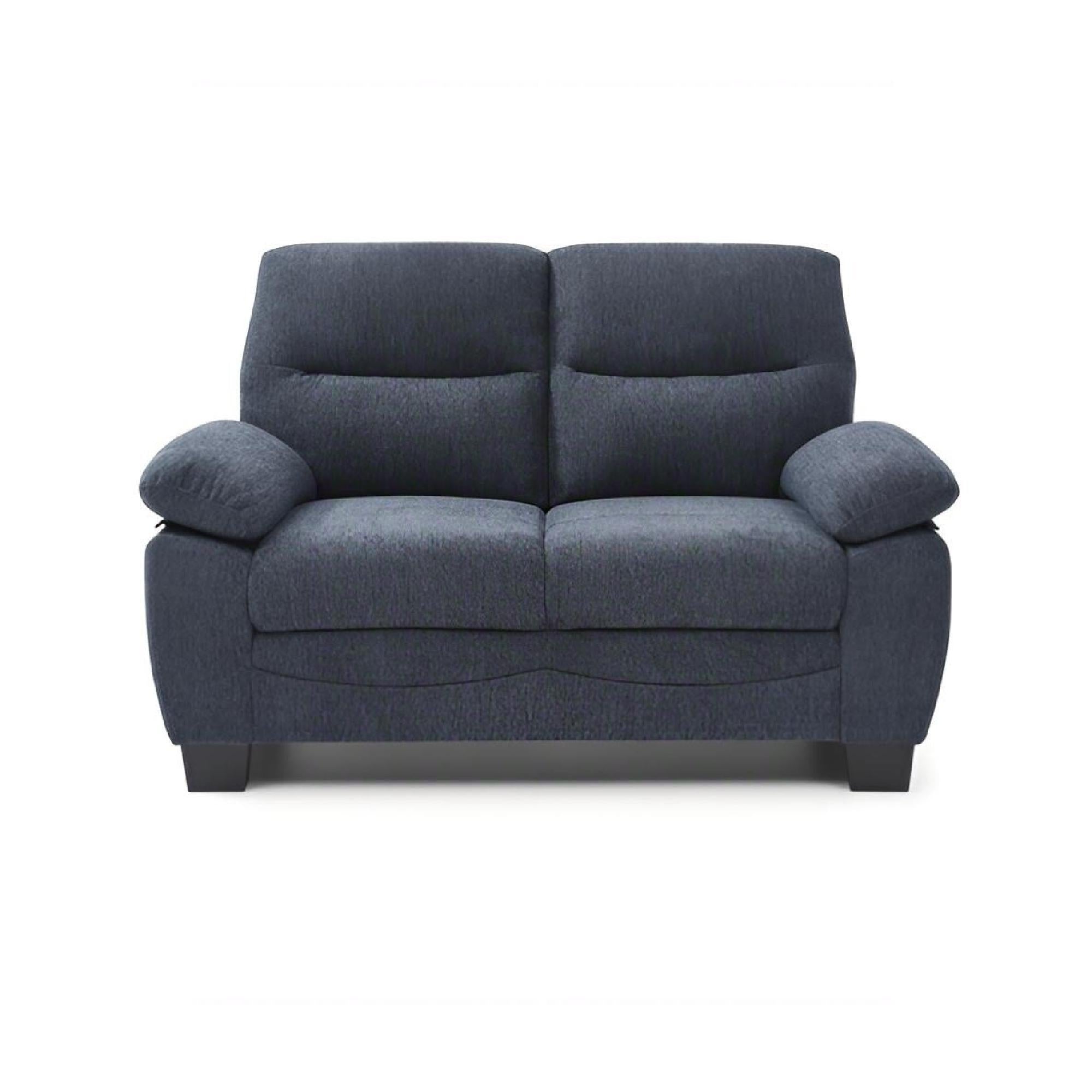 Loveseat with Pillow Top Arms and Removable Back - Blue or Gray