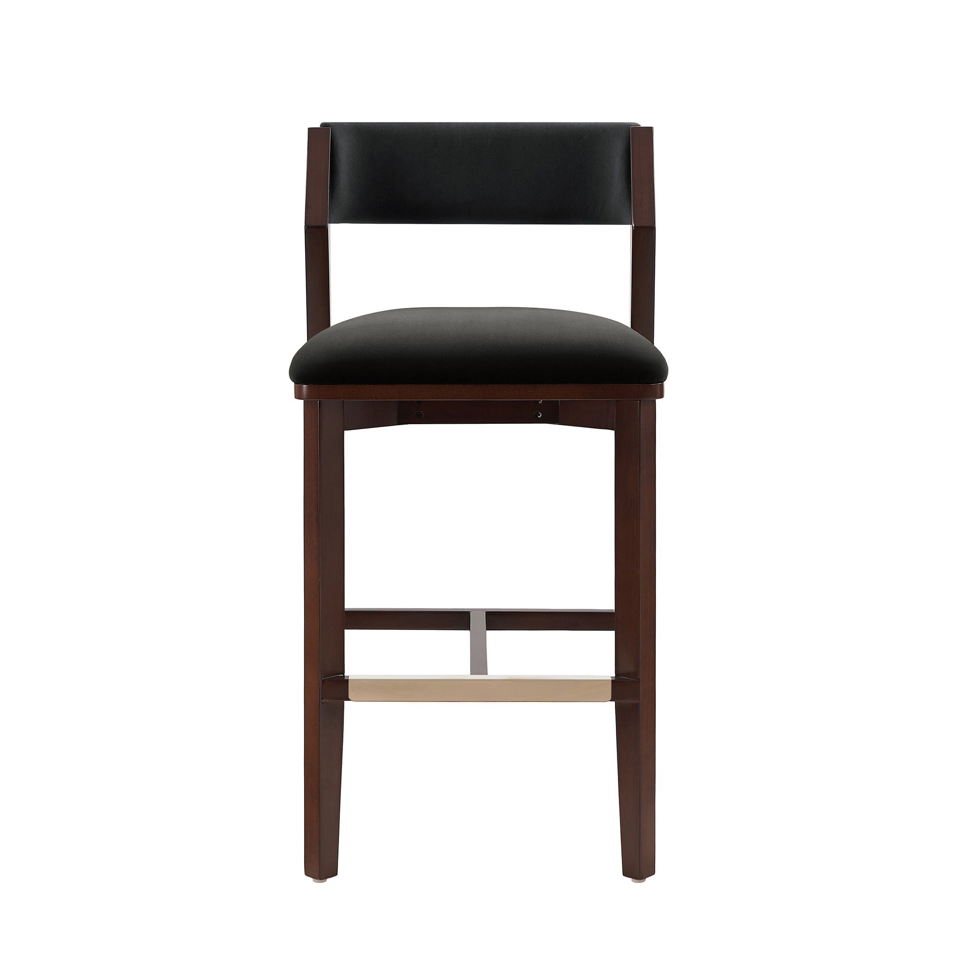 Bar Height Barstool with Backrest - Pearl Silver, White, Black, Dark Green