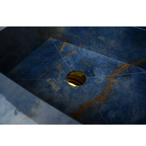 HANDCRAFTED OCEAN BLUE HIGH ENGINEERED STONE SINK (ES-034)
