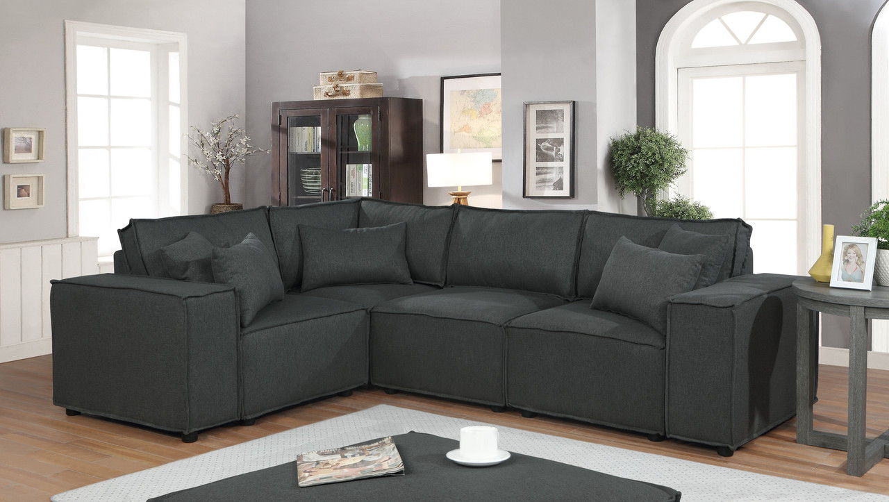 Melrose Modular Sectional Sofa With Ottoman