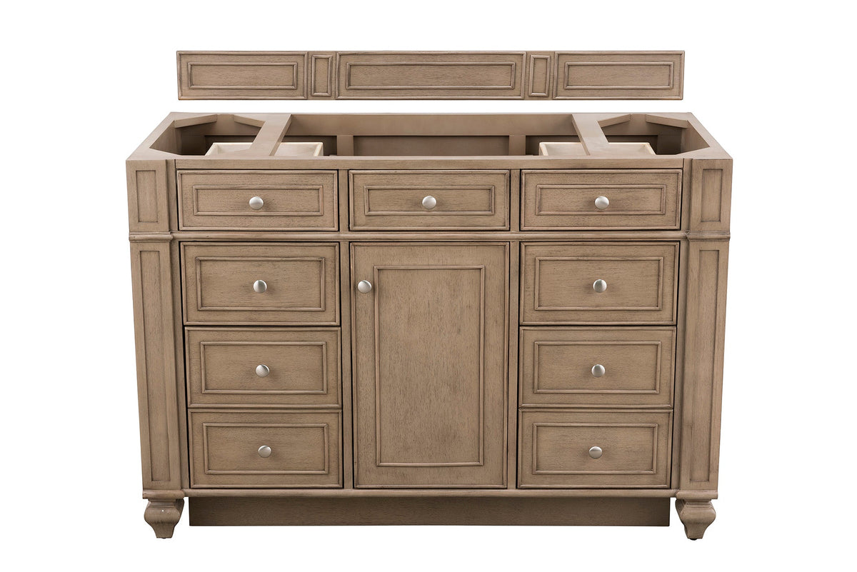 James Martin Bristol 48" Single Bathroom Vanity, Whitewashed Walnut