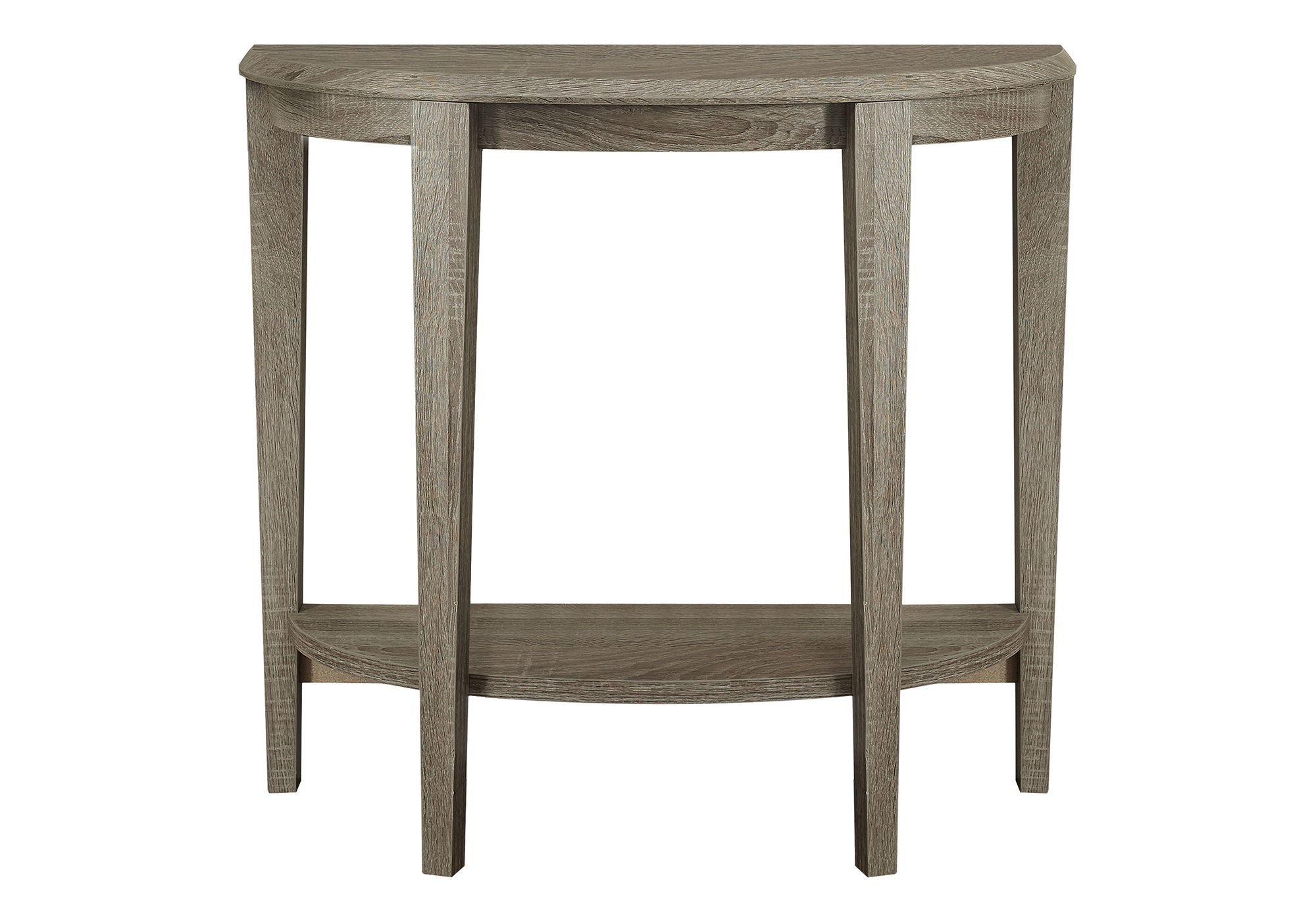 Space-Saving Wood Console Table with Two-Tier Design - Light Brown or White