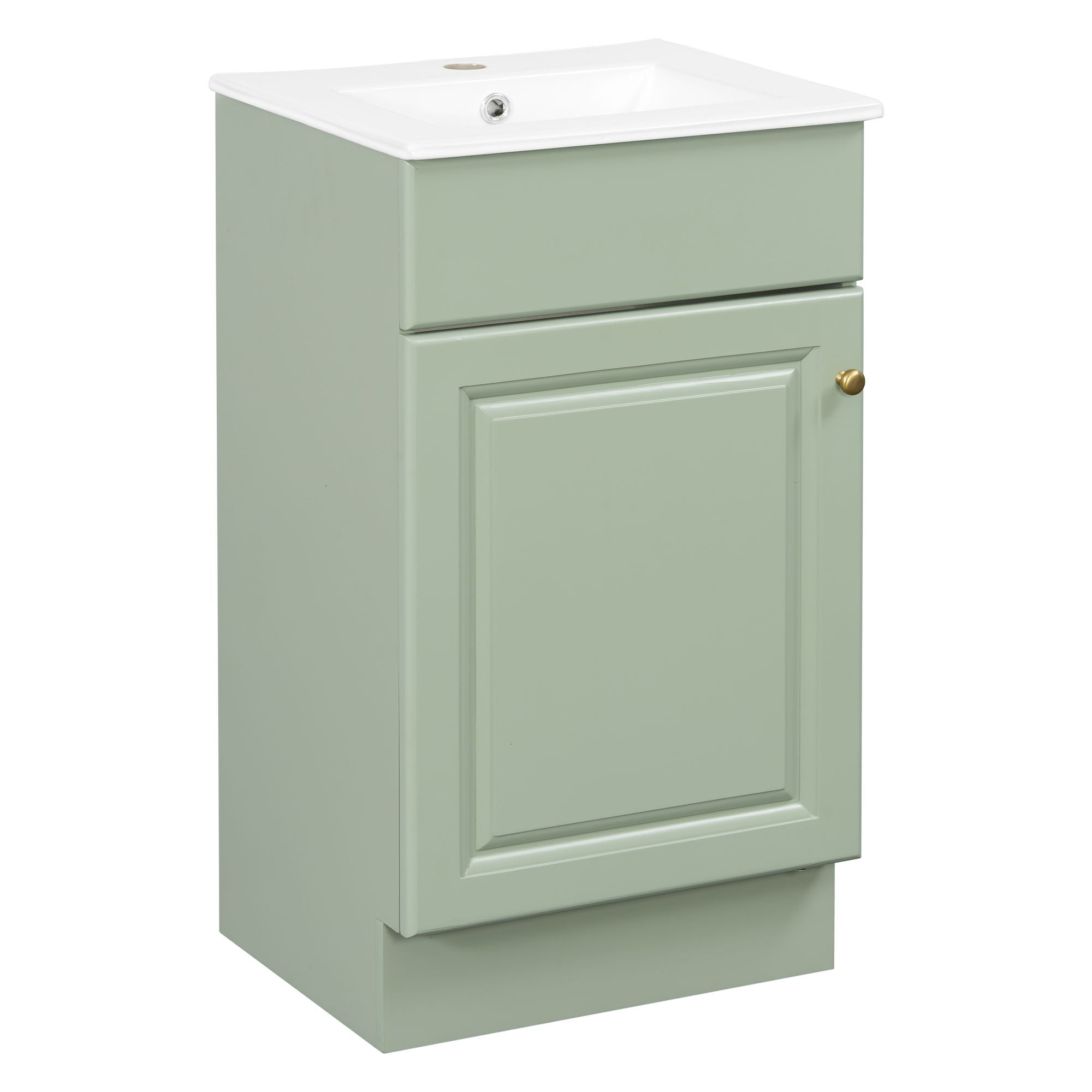 Bathroom Vanity with Sink and Adjustable Shelf - Multiple Colors