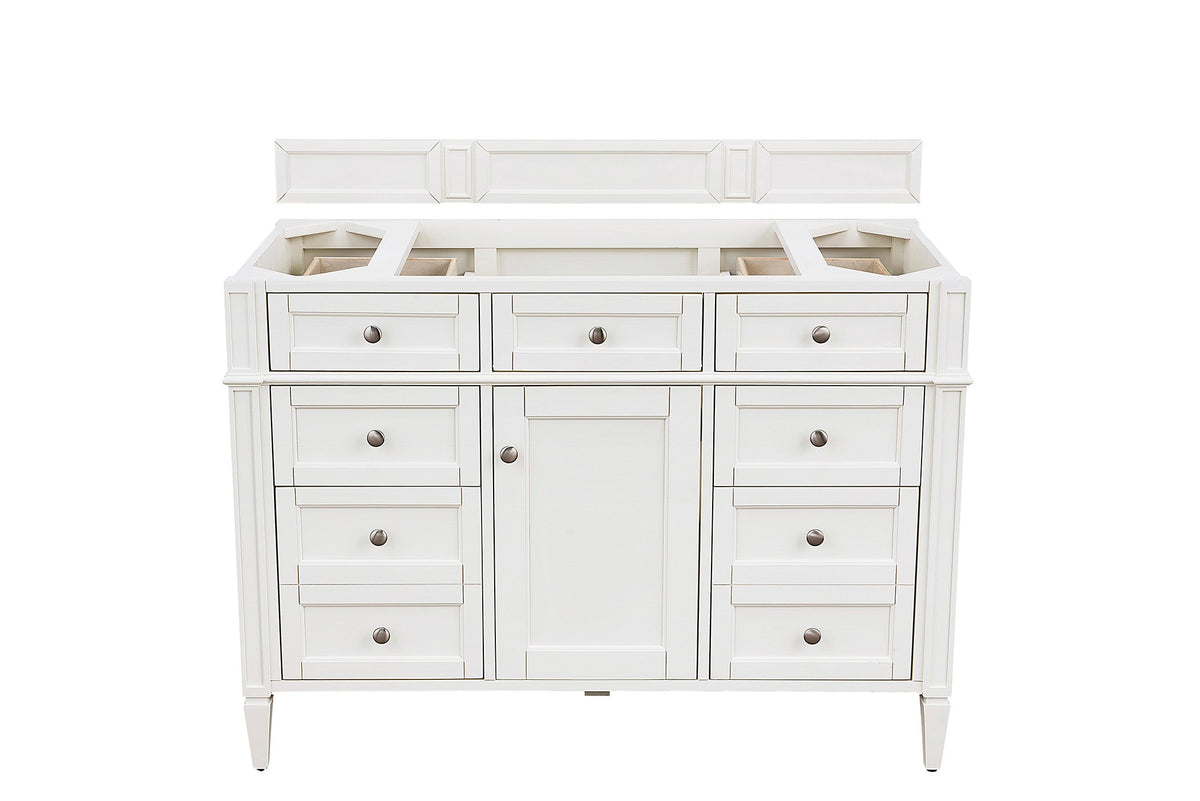 James Martin Brittany 48" Single Bathroom Vanity, Bright White