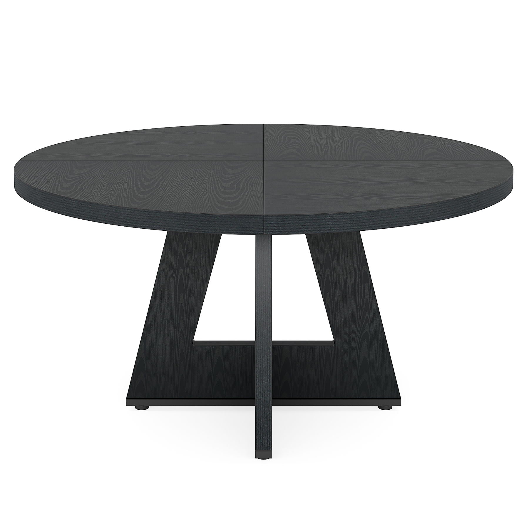 Round Dining Cross Base Kitchen Table with Engineered Wood - Assorted Colors