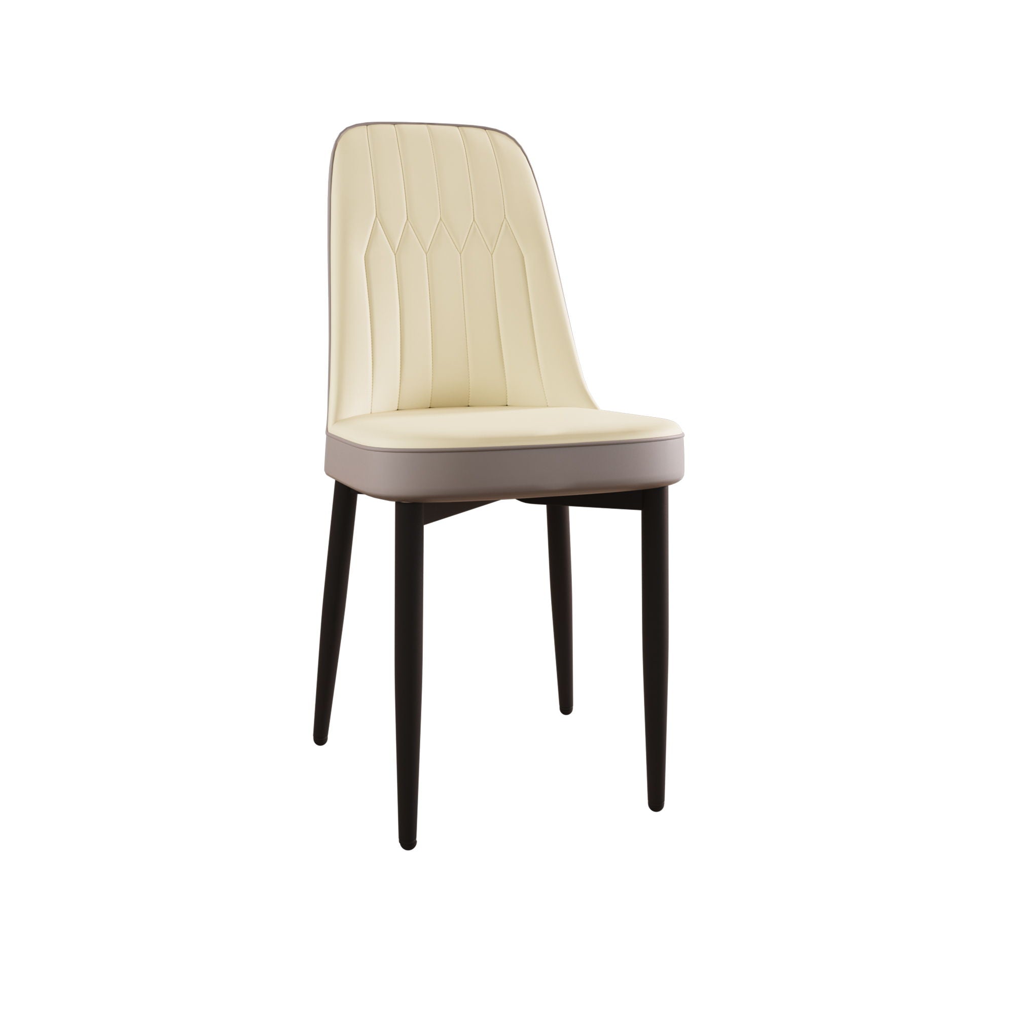 Modern Dining Chair Set with Cushions and Metal Legs - Multiple Colors