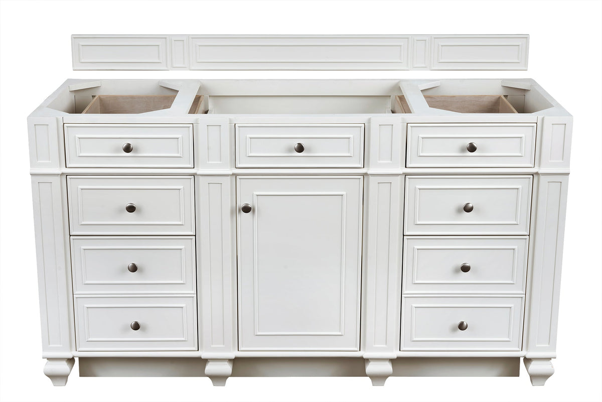 James Martin Bristol 60" Single Bathroom Vanity, Bright White