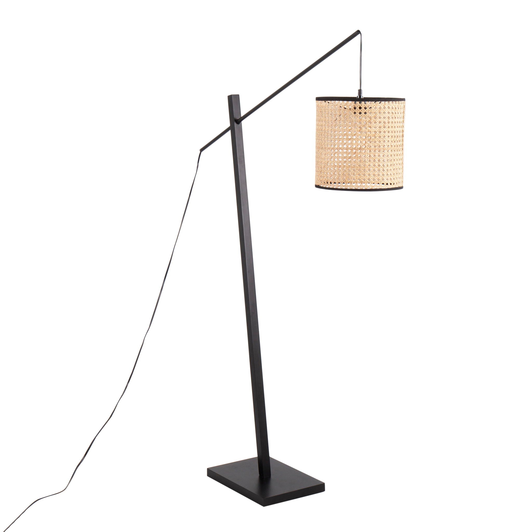 Contemporary Stylish Floor Lamp with Adjustable Lighting - Beige, Light Brown, White