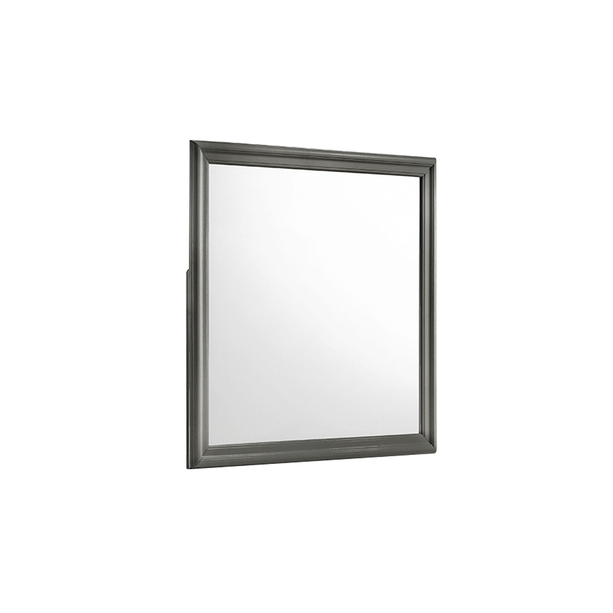 Modern Mirror with Smooth Finish - White or Dark Gray