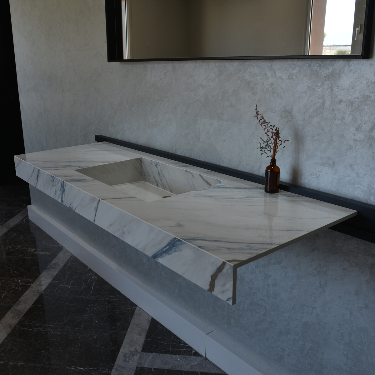 HANDCRAFTED DEKTON ONIRIKA TRANCE ENGINEERED PORCELAIN SINK (ES-054)