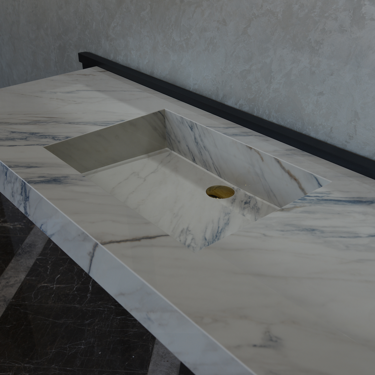 HANDCRAFTED DEKTON ONIRIKA TRANCE ENGINEERED PORCELAIN SINK (ES-054)