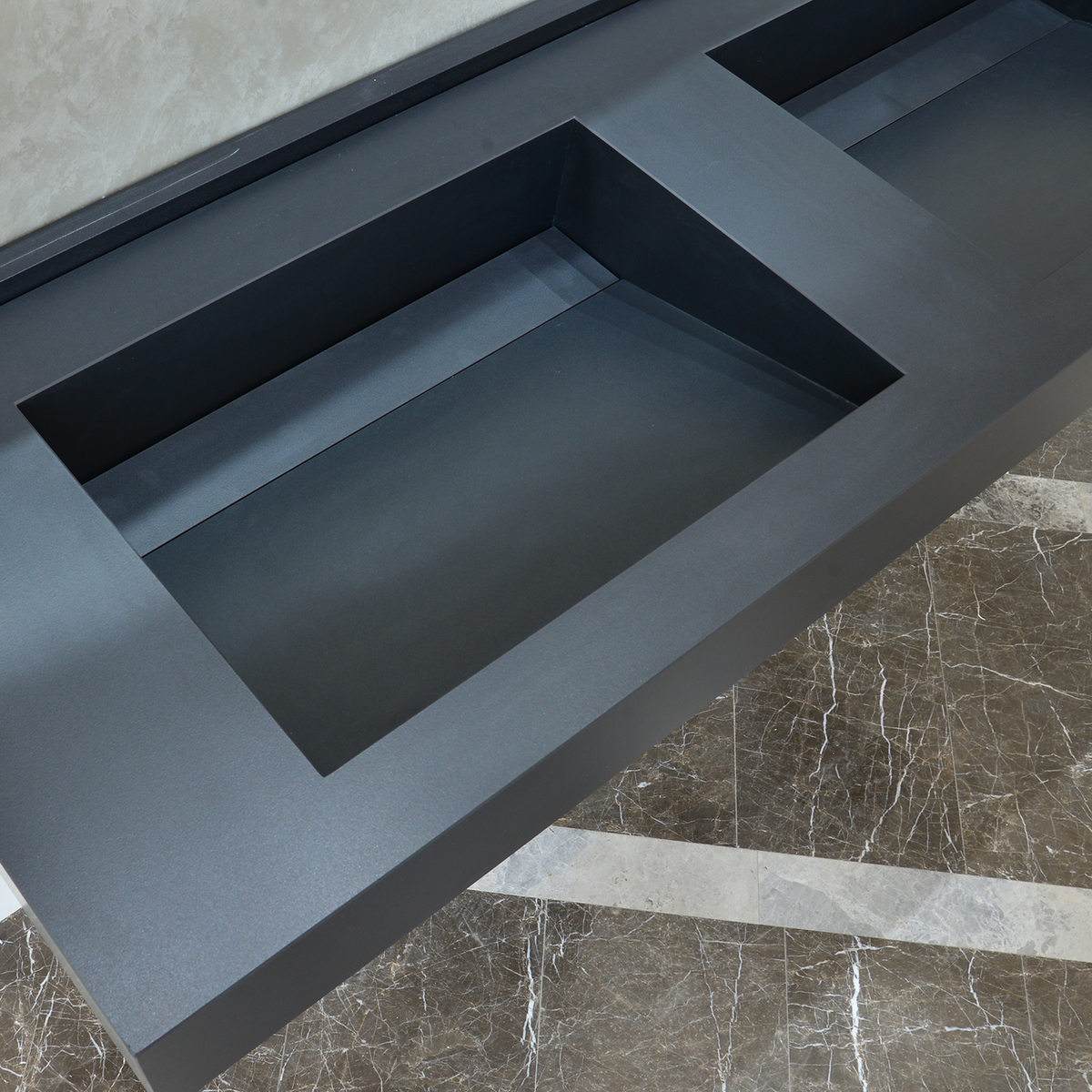 HANDCRAFTED INFINITY – TOTAL BLACK ENGINEERED PORCELAIN SINK (ES-080)