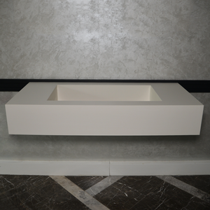 HANDCRAFTED INFINITY ABSOLUTE WHITE ENGINEERED PORCELAIN SINK (ES-062)