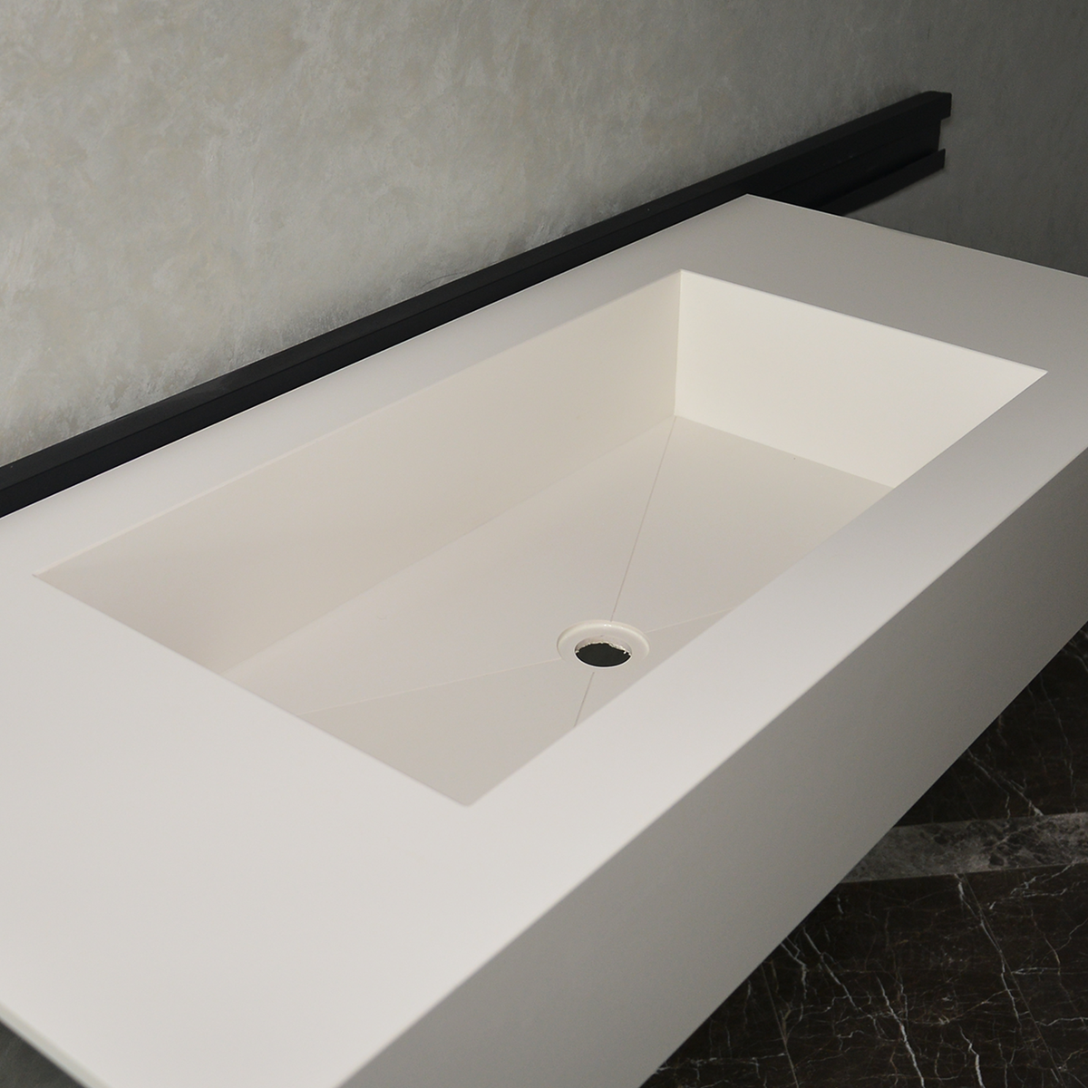 HANDCRAFTED INFINITY ABSOLUTE WHITE ENGINEERED PORCELAIN SINK (ES-062)