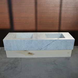 HANDCRAFTED LILAC CUSTOM MARBLE SINK (NS-222)
