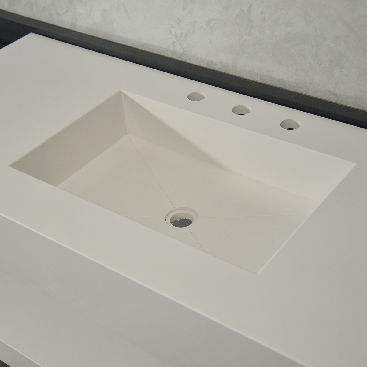 HANDCRAFTED CUSTOM QUARTZ SINK WITH SHIELF (QU-116)