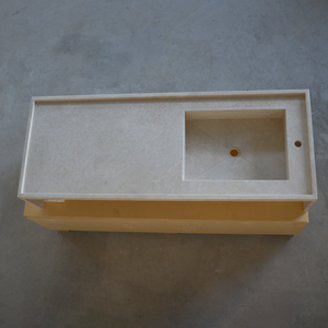 HANDCRAFTED CUSTOM TRAVERTINE SINK (TR-116)