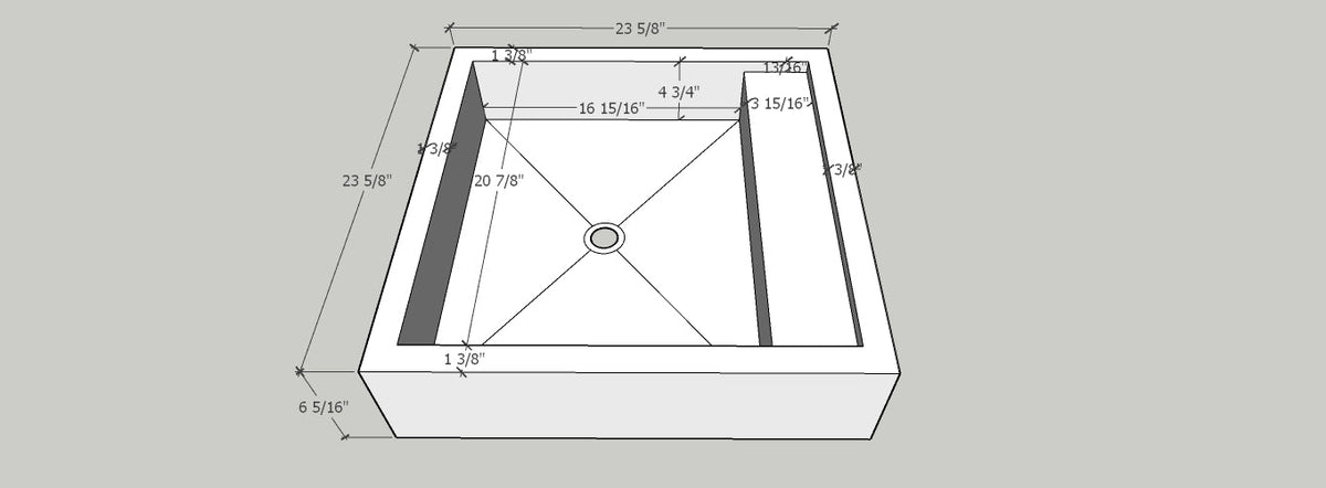 Handmade Infinity Chianca Di Ostuni Porcelain Sink: Marble Look, Custom Bathroom Vanity (ES-048)