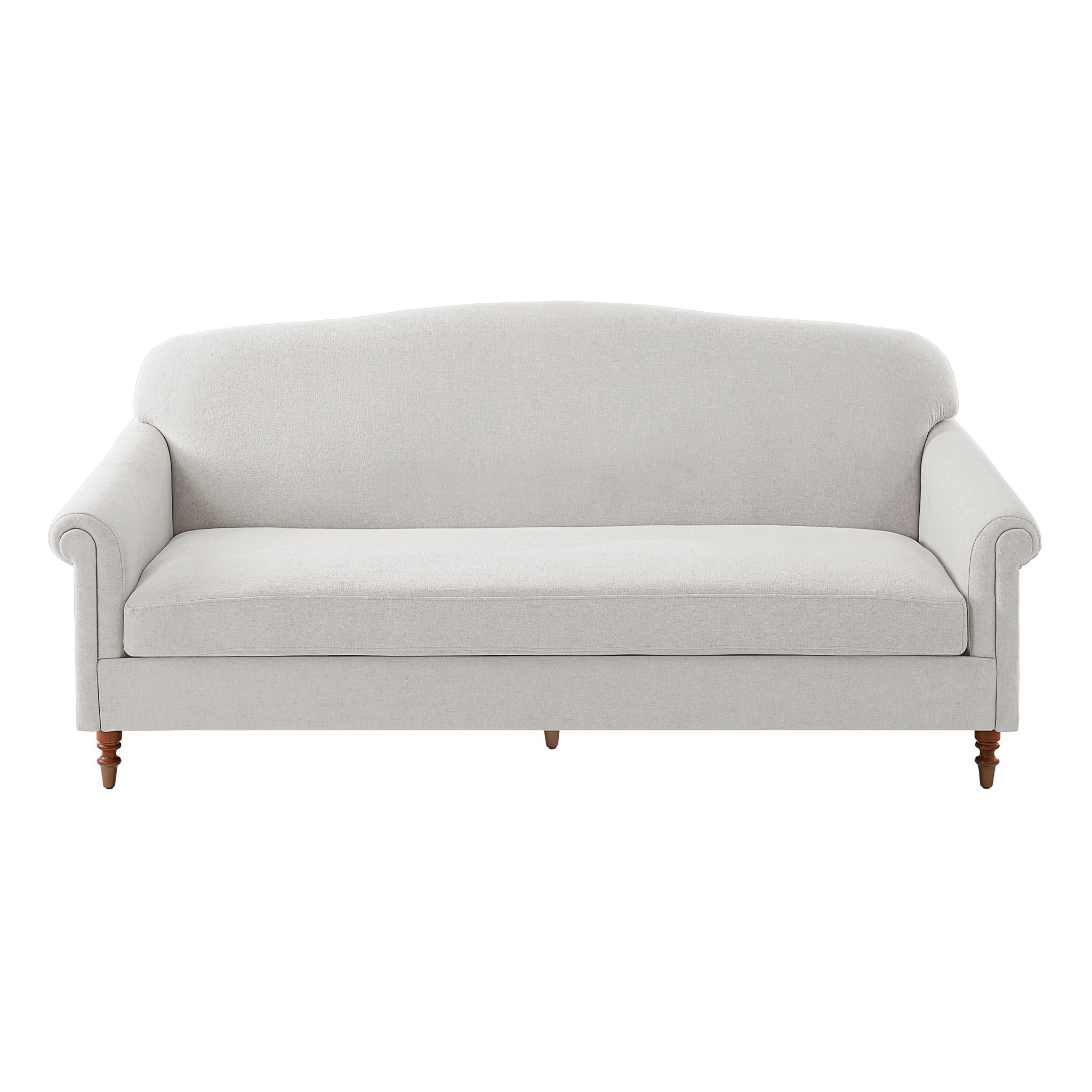 Loveseat Sofa 2 Seater Couch with Rolled Arms - Gray or Dark Gray
