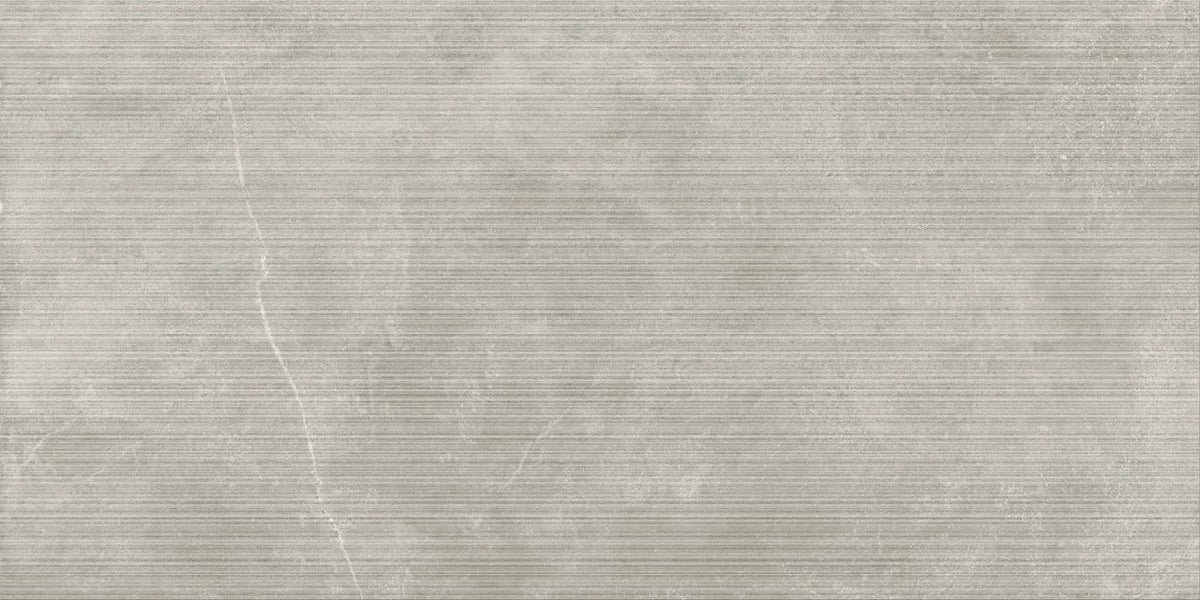 Veneer World Atelier Journey Line Modern Grey Stone Look Porcelain Accent Tiles 24x48