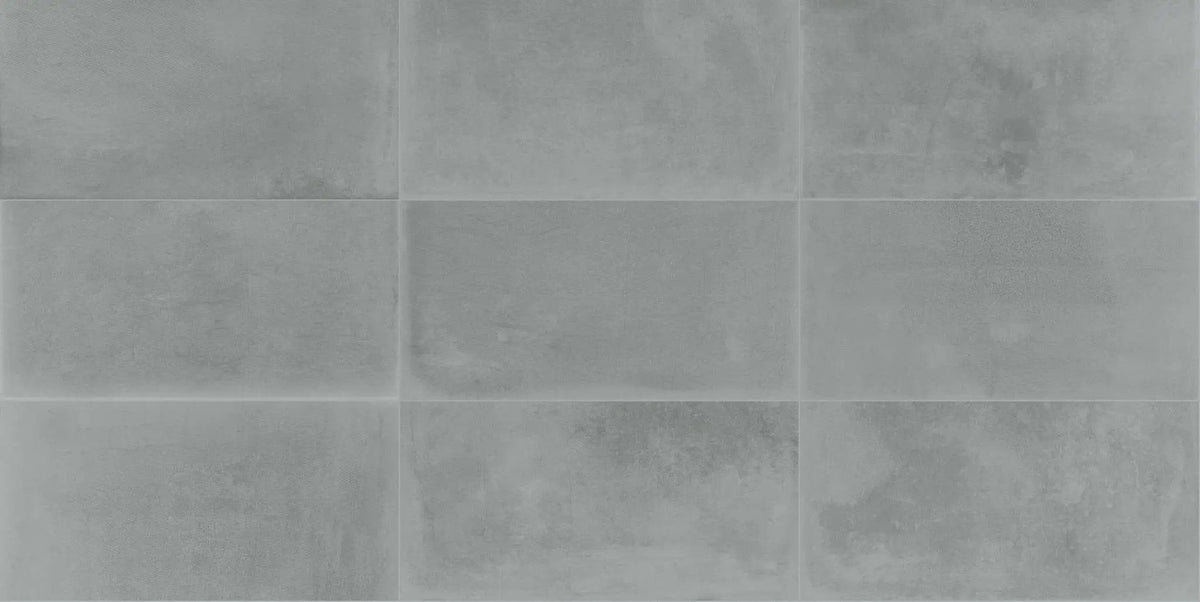 Attitude Simply Grey Hexagon 8 1/ Concrete Look Porcelain Tiles 8.5x10