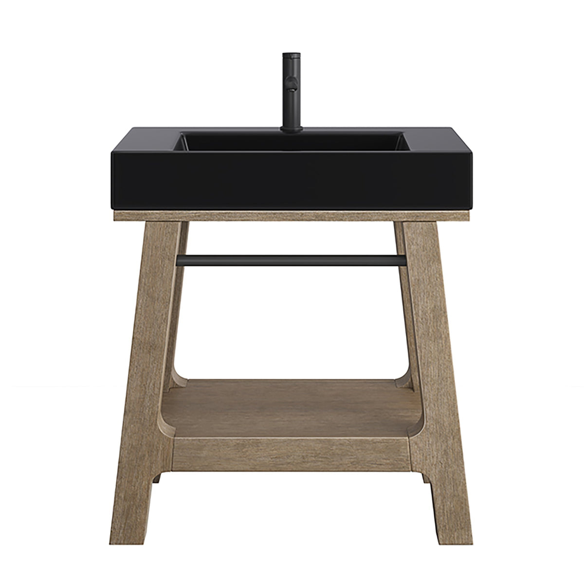 James Martin Auburn 31.5" Single Console Vanity, Weathered Timber