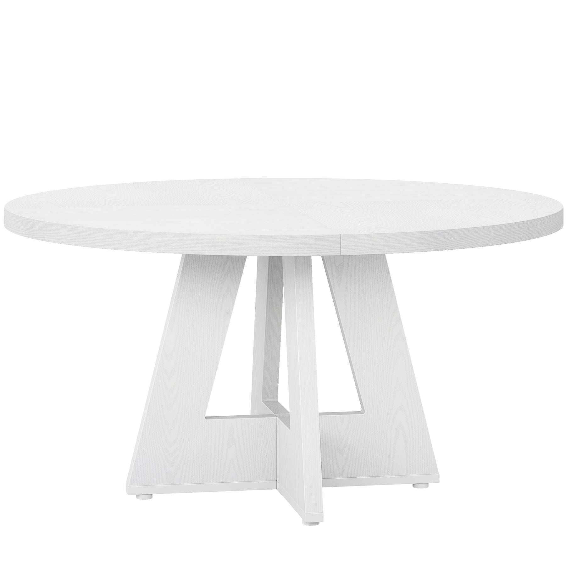 Round Dining Cross Base Kitchen Table with Engineered Wood - Assorted Colors