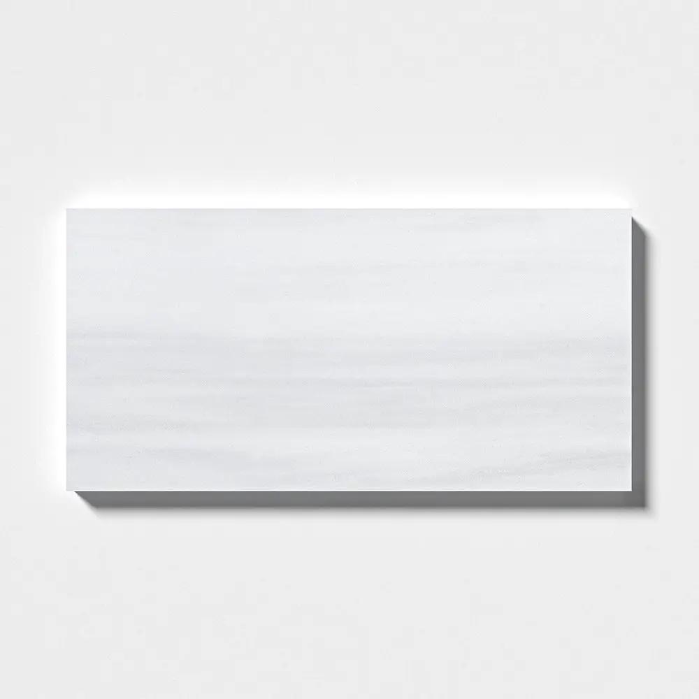 Bianco Dolomiti Honed Marble Tiles 6x12