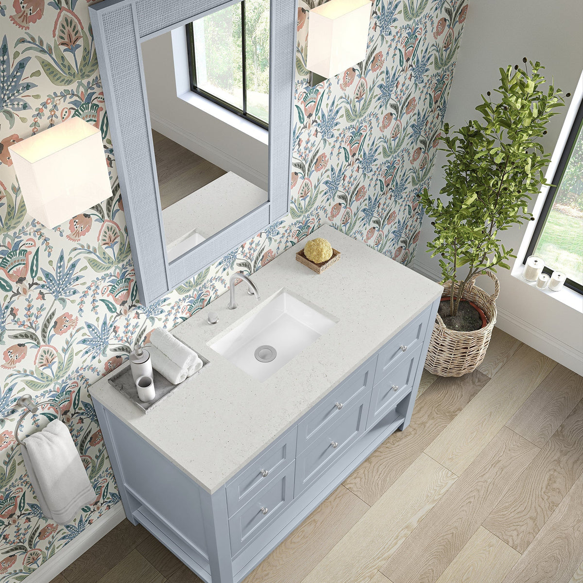 James Martin Breckenridge 48" Single Bathroom Vanity, Serenity Blue