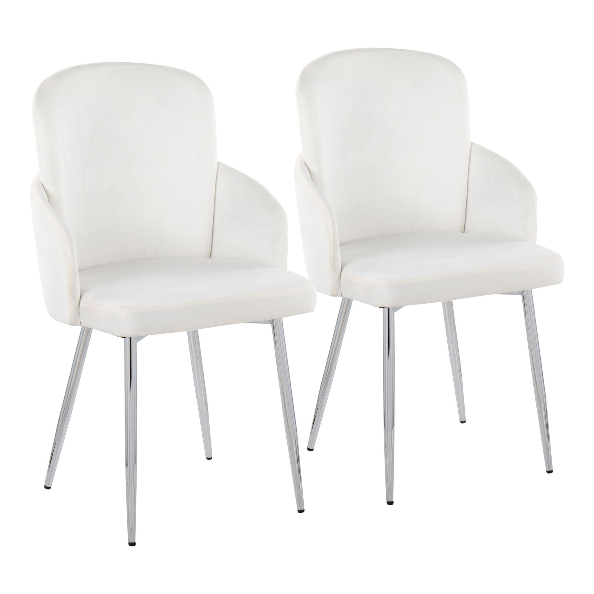 Contemporary Dining Chair Set of 2 with Upholstered Seat - Multiple Colors