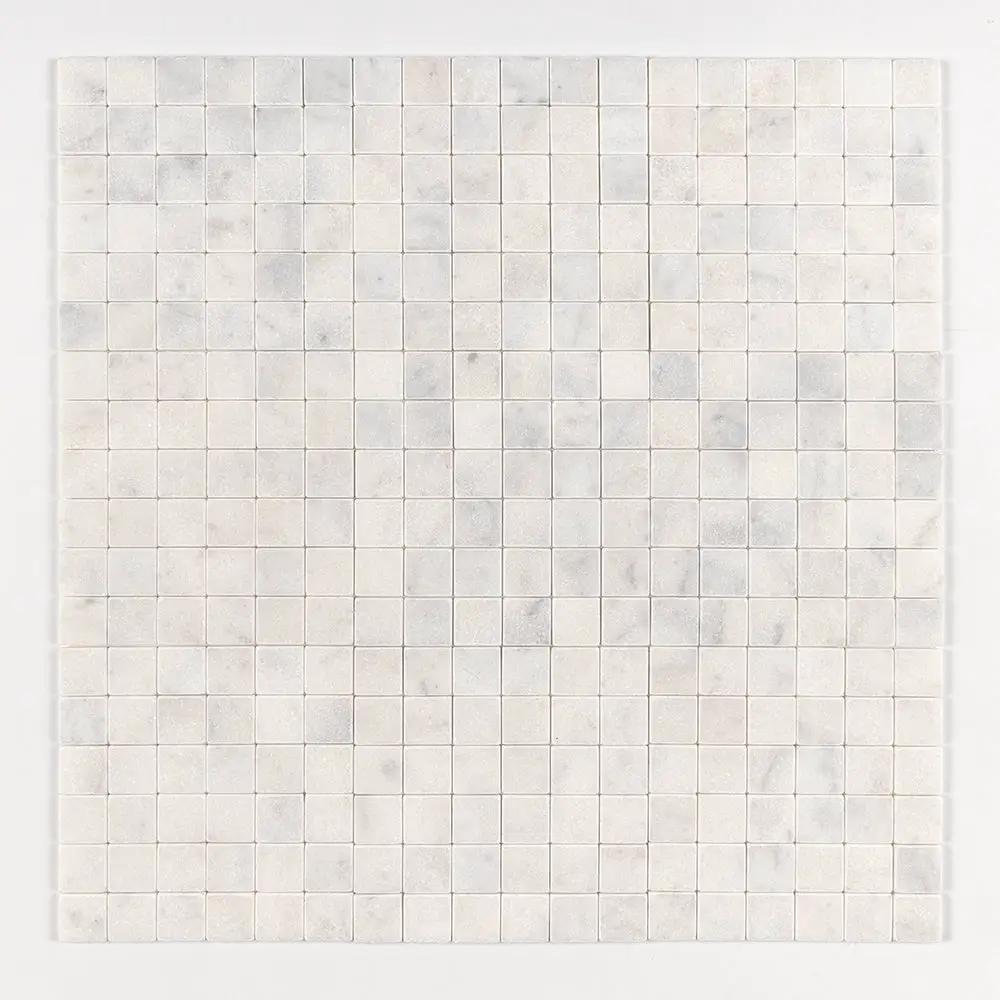 Calacatta T Tumbled 2x2 Marble Mosaics 12x12