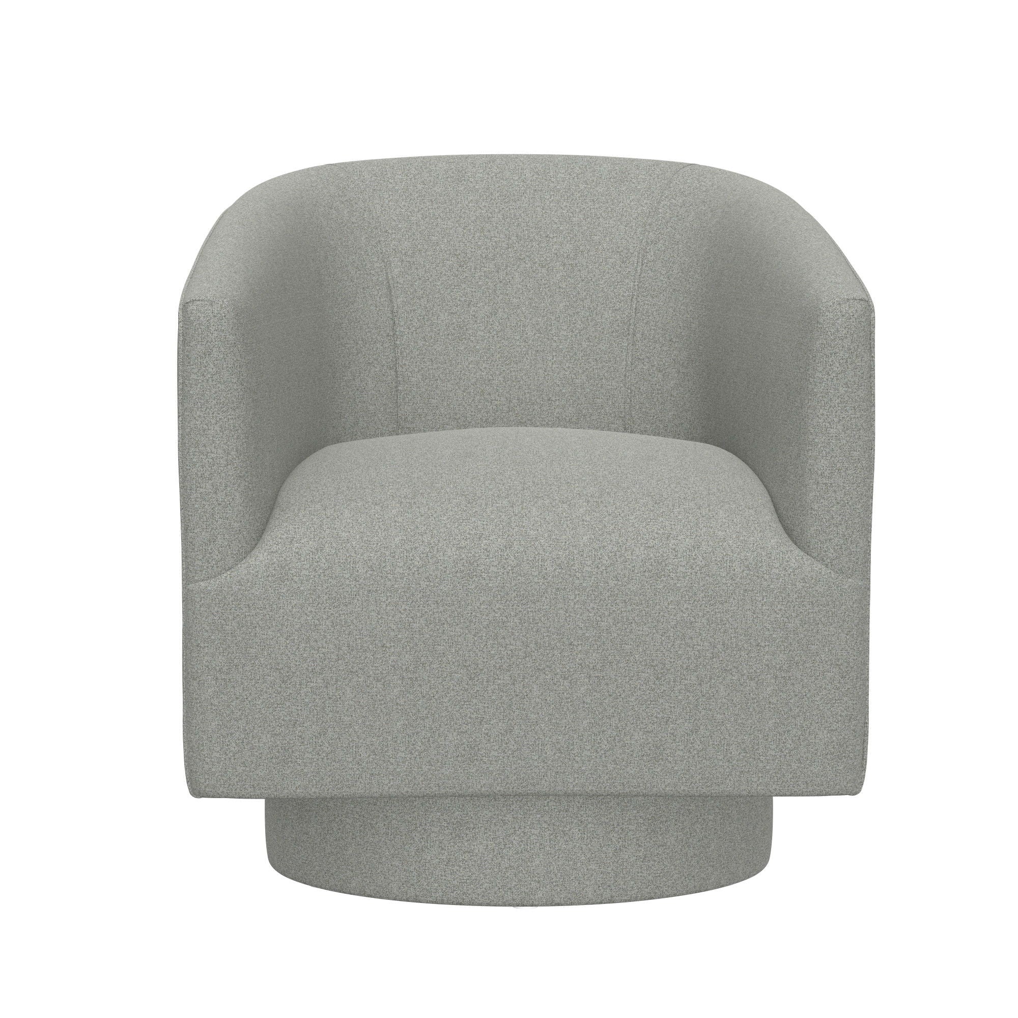 Fabric Swivel Accent Chair with Compact Design - Light Blue, Dark Green, White, Gray, Blue