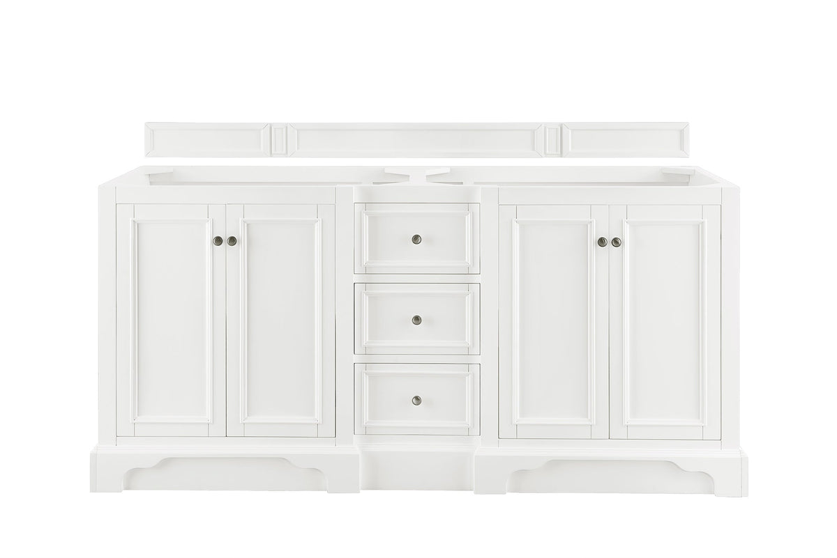 James Martin De Soto 72" Double Bathroom Vanity, Bright White