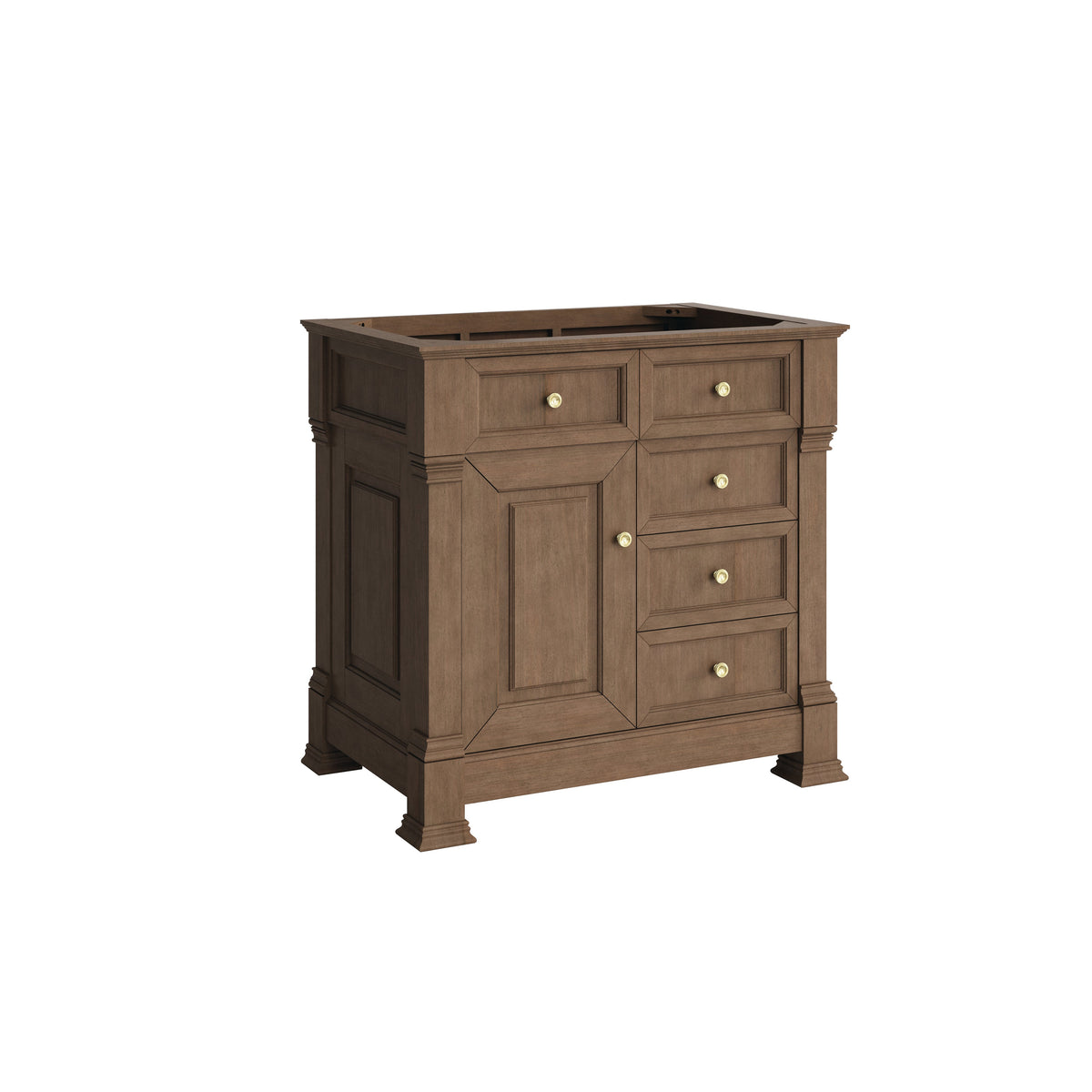 James Martin Brookfield 36" Single Bathroom Vanity, Pecan