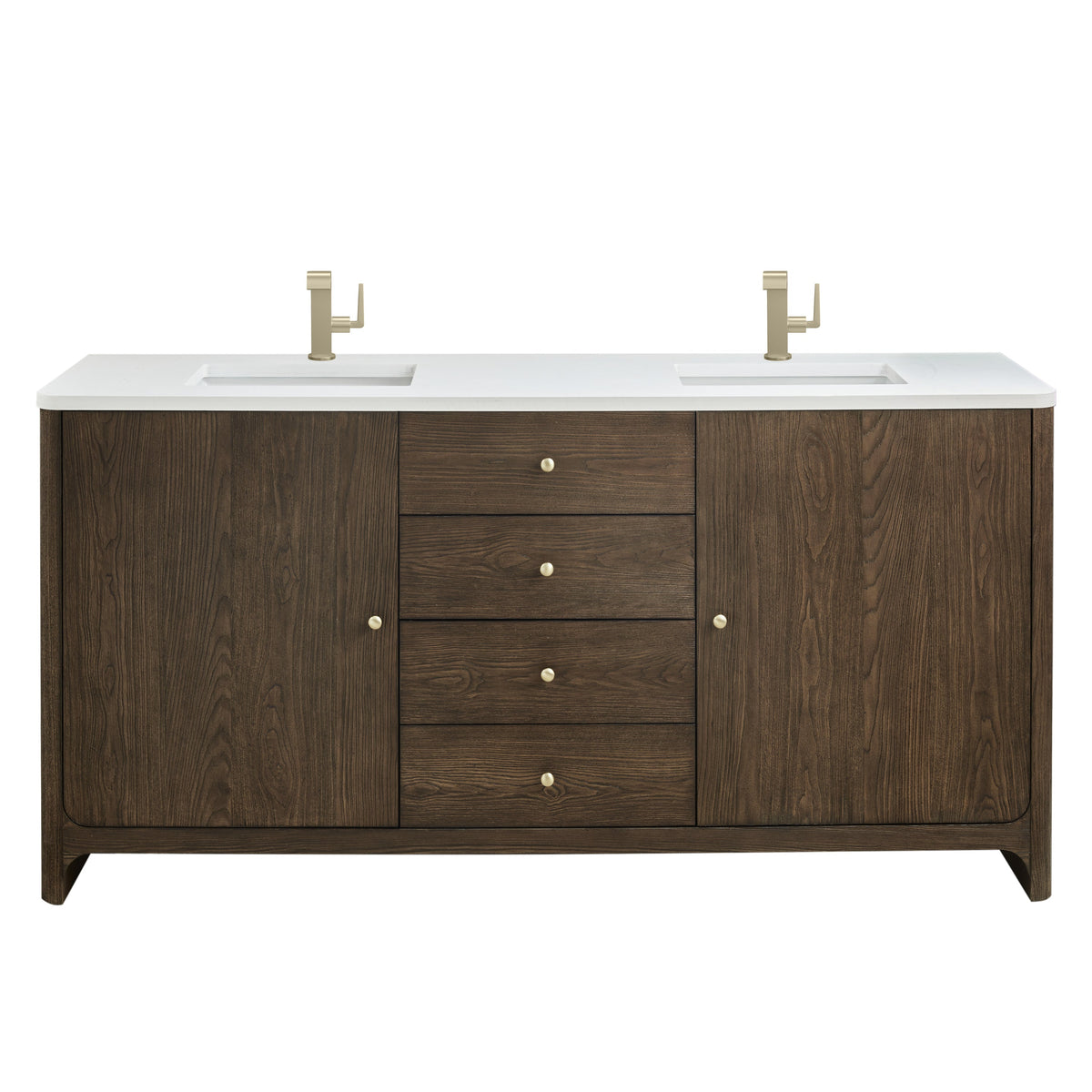 James Martin Gracyn 72" Double Bathroom Vanity, Sable