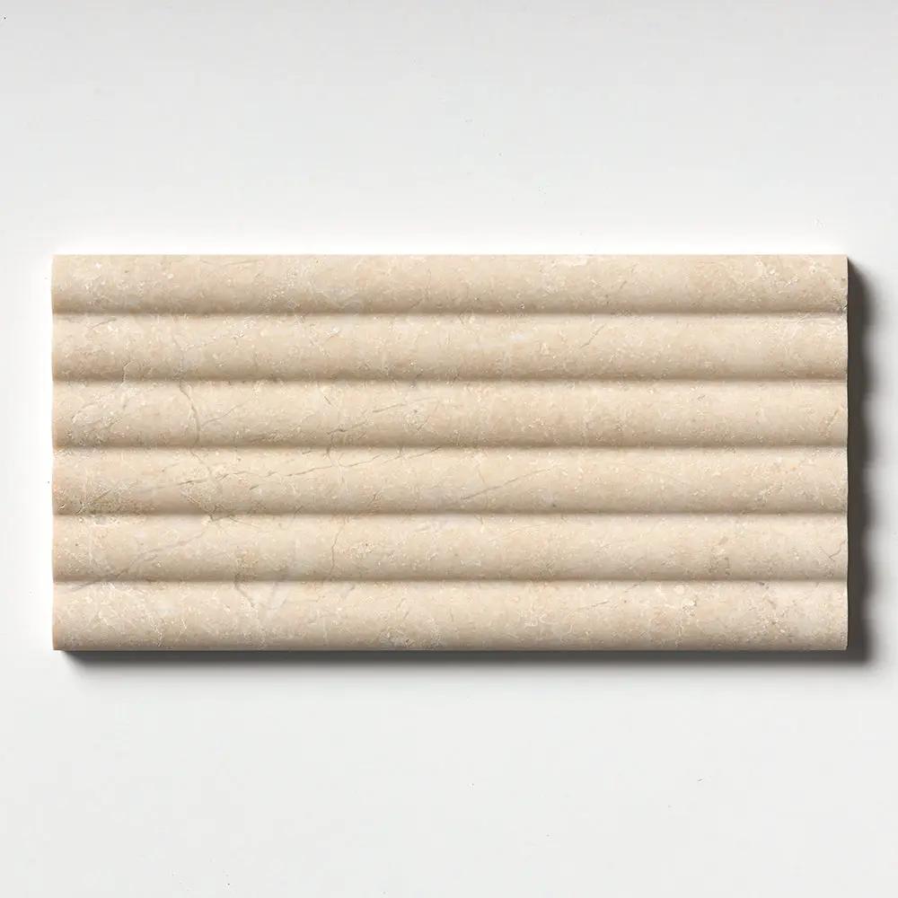 Royal Beige Honed Flute Trim 6x12x3/4