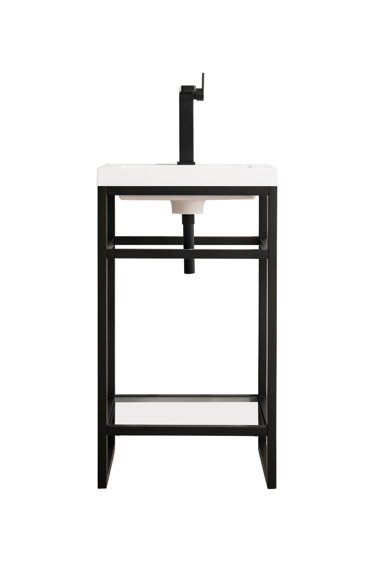James Martin Boston 20" Single Console Vanity, Matte Black